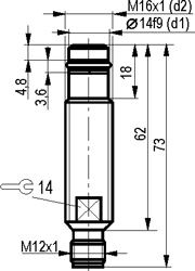 Габариты ISB WC31A8-31P-1,5-S4-1